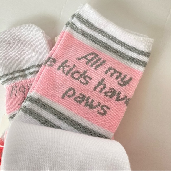 NWT | Matching Dog & Owner Socks Pink/white - Picture 2 of 5